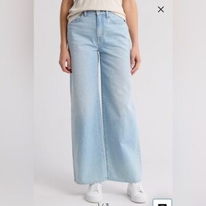 Madewell superwide leg jeans in light blue Alesio wash size 27 NWT